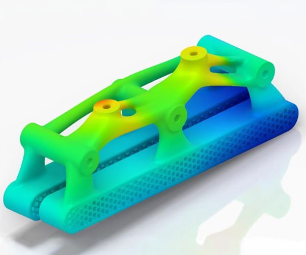 Simulation-Topologieoptimierte-Aufhaengung Simulation-Topologieoptimierte-Aufhaengung